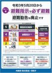新たな避難情報に関するポスター