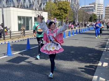 走るメトコちゃん