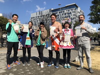 完走後の集合写真