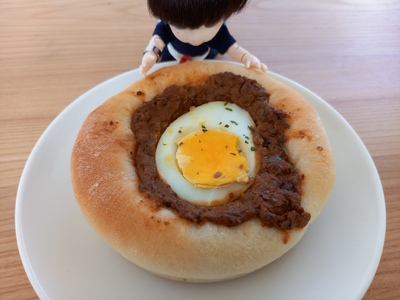 エッグキーマカレー