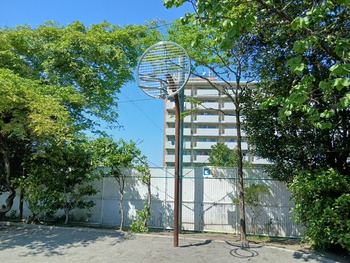 ―プレーパークのモットー「自分の責任で自由に遊ぶ」とはどういうことですか？「自分がやりたいことをやる中で、ケガなどをしても人のせいにしたりしないということです」大人が子どもを信じることで、子どもの責任感がより育まれるんですね。―大切にしていることはなんですか？「子どもの安全です。安心して遊べることを大切にしています」―草っパラダイスで、おススメの遊びはありますか？「ベーゴマ遊びです。レジェンド級に上手な方が教えてくれますから」「ちいたん」の子どもも、ここでのベーゴマ遊びにハマっていました。かなりの腕前です。「ちいたん」のおすすめは、中野区の公園では希少な、中高生に人気のバスケットゴール。遅い時間には使えないのでご注意を。