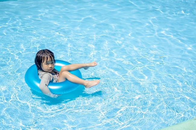 水辺で遊んでいる時の1枚